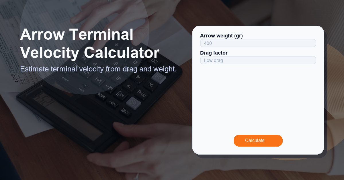 Estimate terminal velocity from drag and weight.