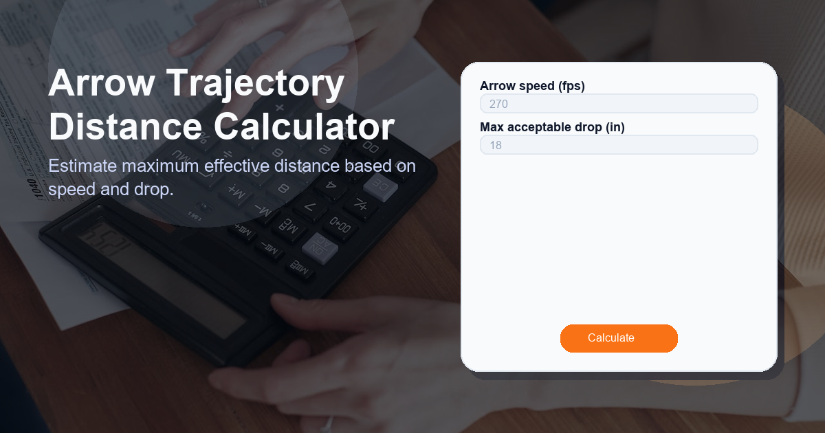 Estimate maximum effective distance based on speed and drop.