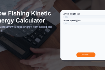 Bow Fishing Kinetic Energy Calculator