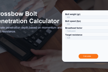 Crossbow Bolt Penetration Calculator