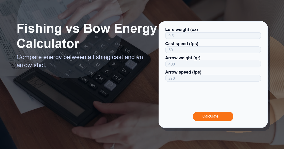 Compare energy between a fishing cast and an arrow shot.